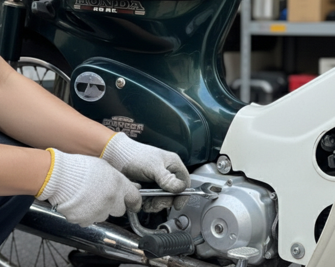 レンチでつまずく原因｜初心者が最初に知っておきたかったこと（ホンダ・スーパーカブ）